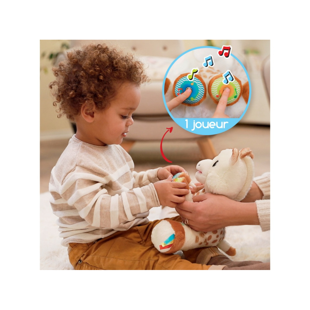Peluche Touch & music Sophie la girafe – vue complémentaire 4