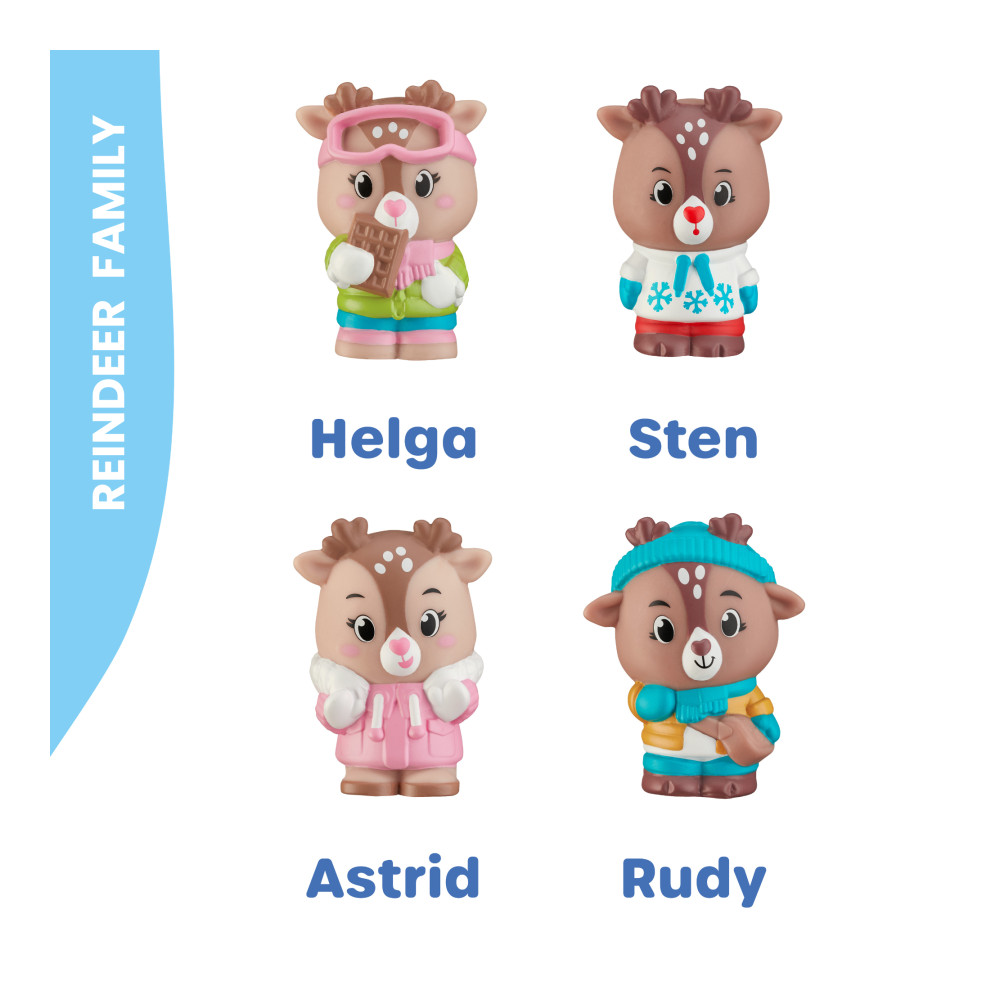 Lot de 4 personnages famille "Renne" – vue complémentaire 2