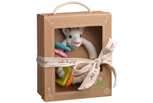 Vulli - Coffret doudou + Anneau de dentition So'pure Sophie la girafe