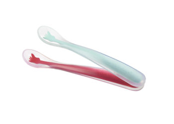 Lot de 2 cuillères douces silicone