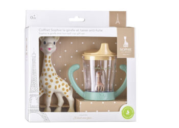 Coffret Sophie la girafe et tasse anti-fuite