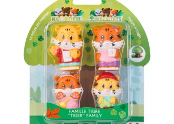 Lot de 4 personnages famille “Tigre”