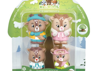 Lot de 4 personnages famille “Renne”